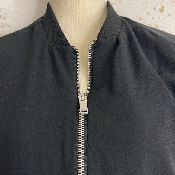 Jules & Leopold-Black Lightweight Bomber Jacket NWT size Small - Picture 9 of 13